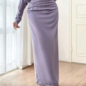 SHEIN Soft Purple Maxi Skirt